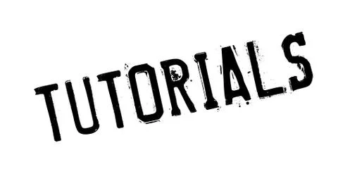 Tutorials rubber stamp Stock Illustration