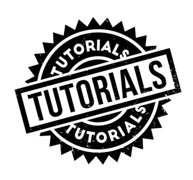 Tutorials rubber stamp 스톡 일러스트