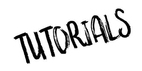 Tutorials rubber stamp Stock Illustration
