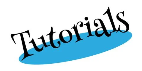 Tutorials rubber stamp Stock Illustration