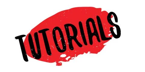 Tutorials rubber stamp Stock Illustration