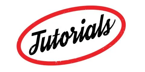 Tutorials rubber stamp Stock Illustration