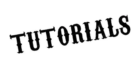 Tutorials rubber stamp Stock Illustration