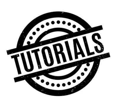 Tutorials rubber stamp Stock Illustration