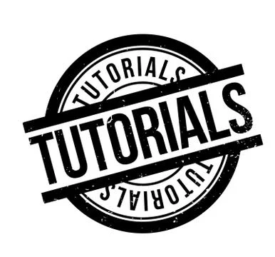 Tutorials rubber stamp Stock Illustration