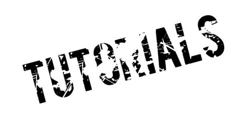 Tutorials rubber stamp Stock Illustration