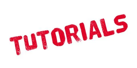 Tutorials rubber stamp Stock Illustration