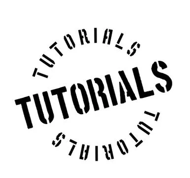 Tutorials rubber stamp Stock Illustration