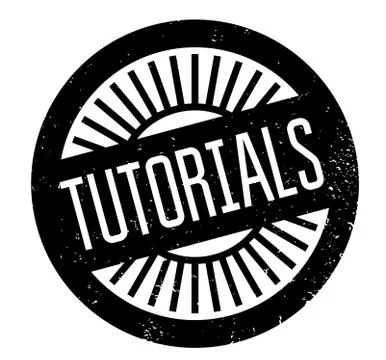 Tutorials rubber stamp Stock Illustration