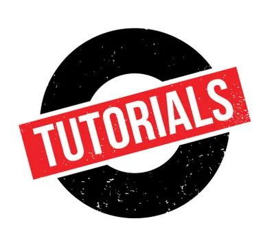 Tutorials rubber stamp Stock Illustration