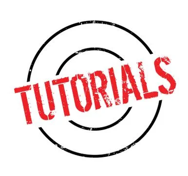Tutorials rubber stamp Stock Illustration