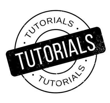 Tutorials rubber stamp Stock Illustration