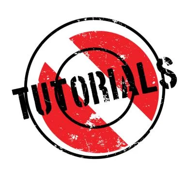 Tutorials rubber stamp Stock Illustration