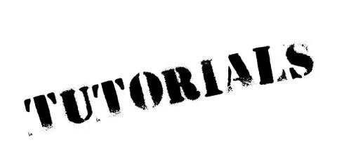 Tutorials rubber stamp Stock Illustration