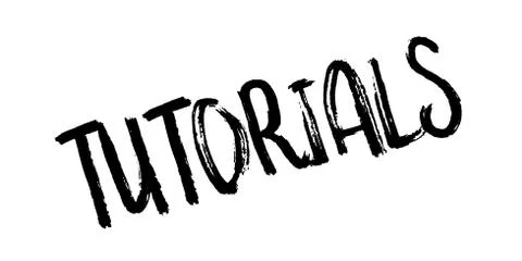 Tutorials rubber stamp Stock Illustration