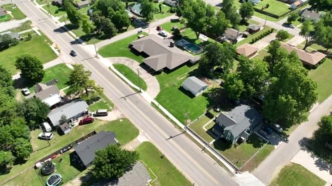 Tuttle Oklahoma Aerial 01 Video stock 276435901