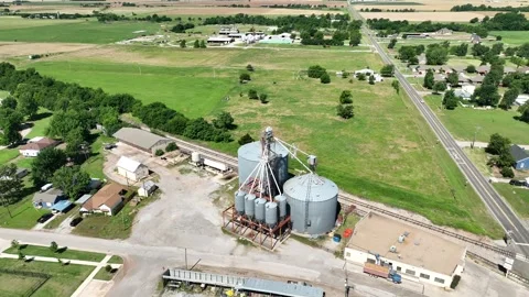 Tuttle Oklahoma Aerial 06 Stock Footage 276435871
