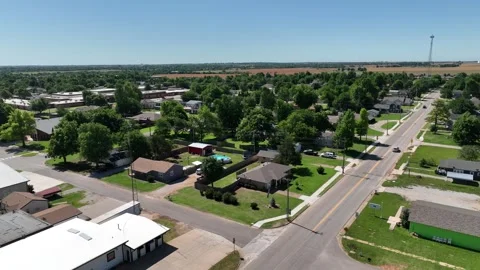 Tuttle Oklahoma Aerial 07 Video stock 276435869