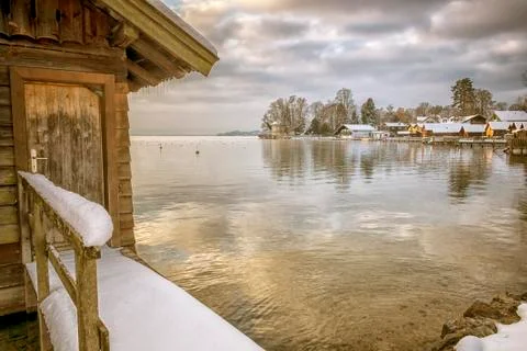 Tutzing winter Stock Photos