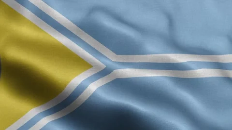 Tuva flag Front Stock Footage 318677593