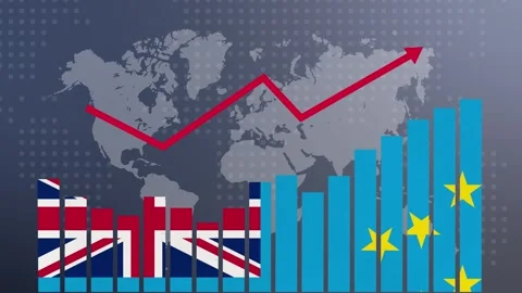 Tuvalu bar chart graph with ups and downs, increasing values, concept of ec.. Vidéo 281074657