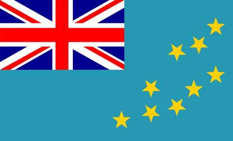 Tuvalu Flag Design Illustrazione stock