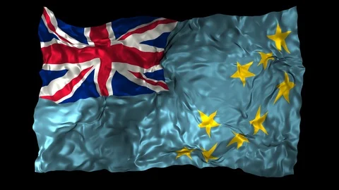 Tuvalu flag Stock Footage 110863436