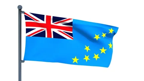 Tuvalu Flag Stock Footage 150541663