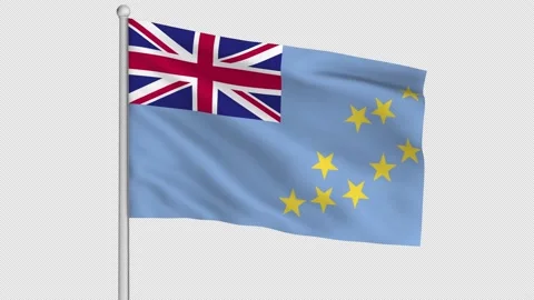 Tuvalu Flag Video stock 225337108