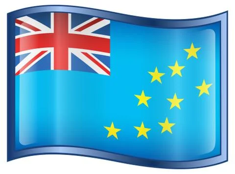 Tuvalu flag icon. Illustration