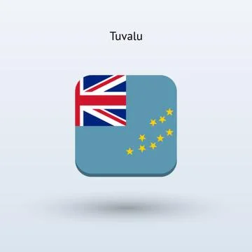 Tuvalu flag icon Stock Illustration