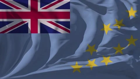 Tuvalu Flag Loop Stock Footage 295743351