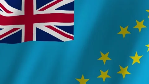 Tuvalu flag waving animation Video stock 222845951