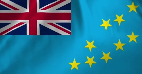 Tuvalu flag waving with the wind background loop video animation Stock Footage 327173728