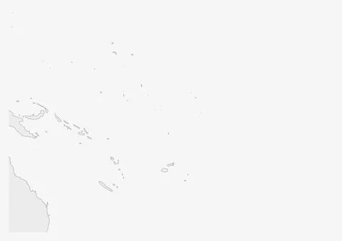Tuvalu map highlighted in Tuvalu flag colors Stock Illustration