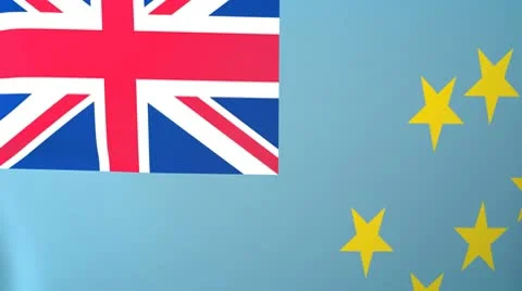 Tuvalu Waving Flag Stock Footage 10762747