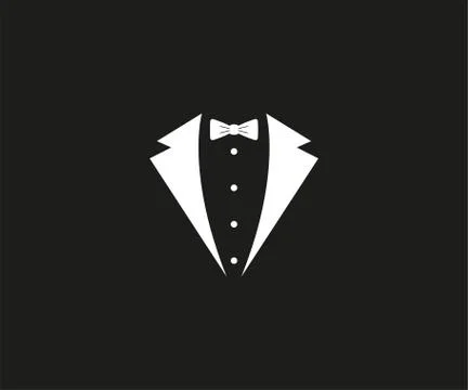 Tuxedo, bow tie, dress code icon. Vector illustration. Illustrazione stock
