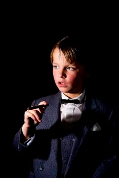 Tuxedo boy Stock Photos