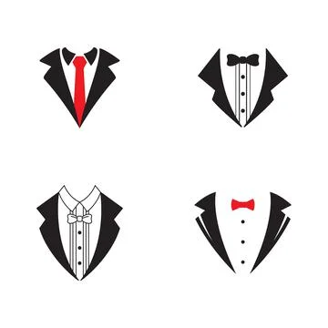 Tuxedo exclusive template vector icon Illustrazione stock