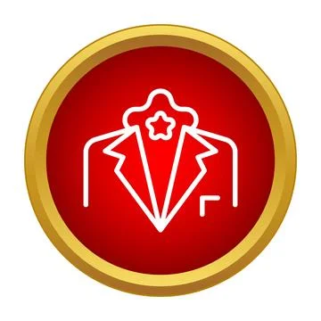 Tuxedo jacket icon representing formal dress code イラスト素材