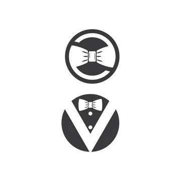 Tuxedo Logo Template vector symbol Illustration