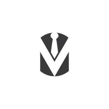 Tuxedo Logo Template vector symbol Stock Illustration