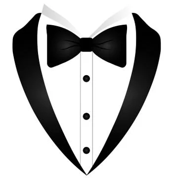 Tuxedo Man Logo Stock Illustration