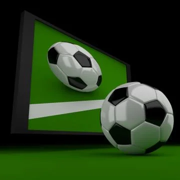 Tv 3d. Stock Illustration