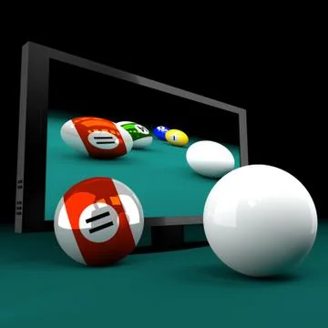 Tv 3d. Stock Illustration