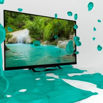 Tv 3d. Stock Illustration