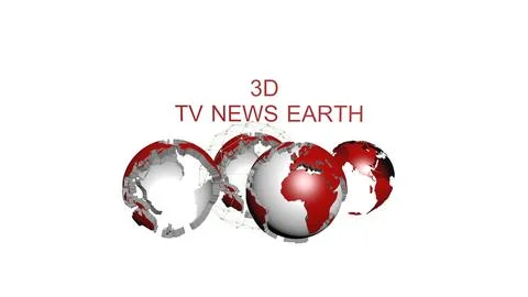 TV 3D NEWS EARTH 3D Model
