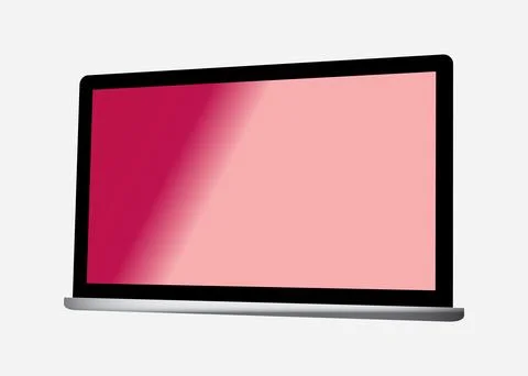 TV 4K flat screen lcd or oled, realistic plasma TV with stand. Stock Illustration