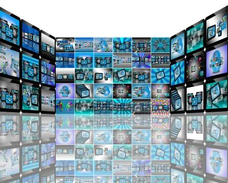 Tv abstraction Stock Illustration