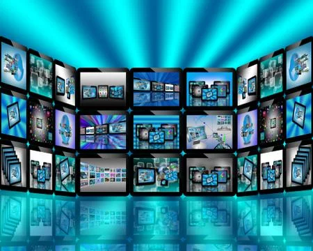 Tv abstraction Stock Illustration